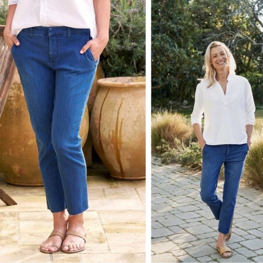 Frank & Eileen Wicklow Chino Denim Jeans Trouser Pants Womens size 4